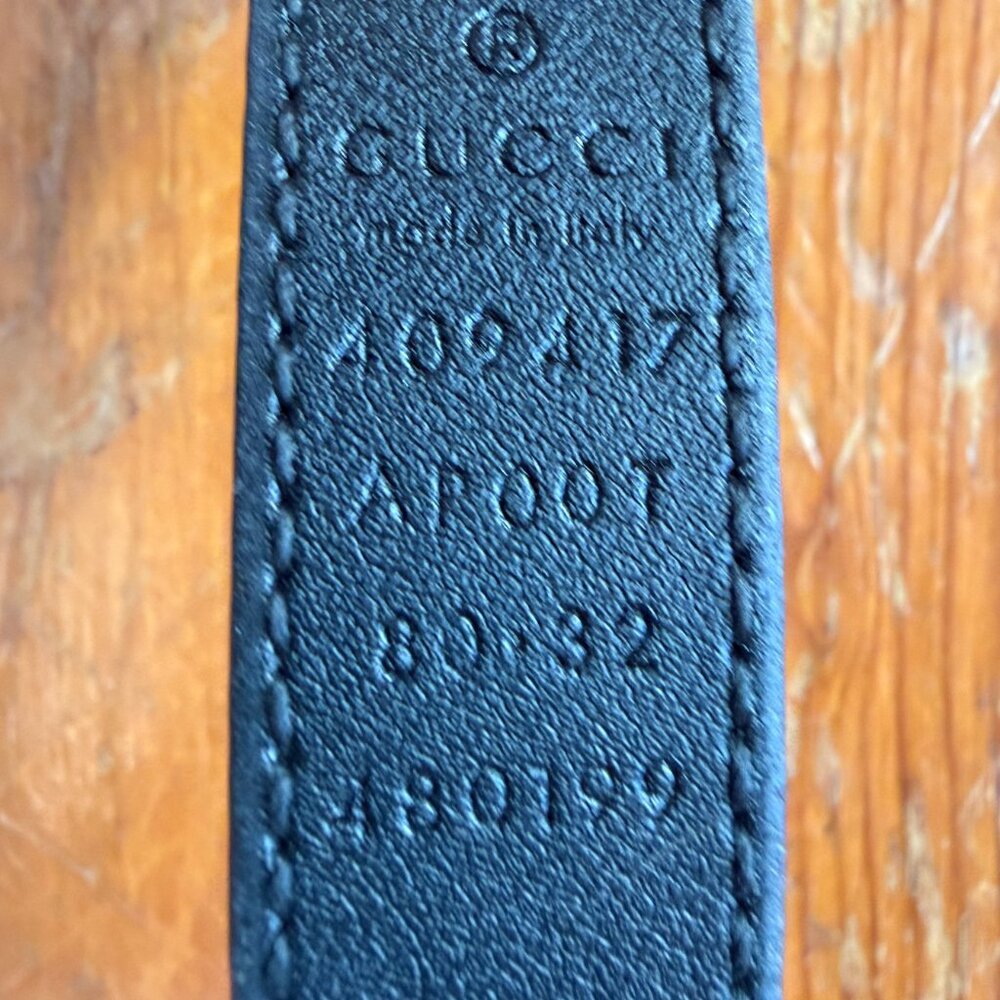 409417 Gucci GG Marmont thin belt size 80/32 - Picture 3 of 10